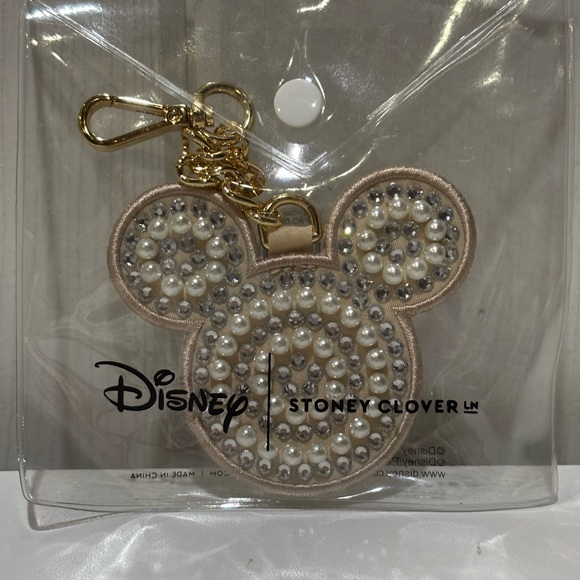 Stoney Clover Lane Accessories - Stoney Clover Lane Disney Mickey Mouse Bag Charm - Sand Pearl & Crystal